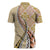 Aloha Vintage Palaka Floral Hawaiian Quilt Zipper Polo Shirt Melemele Motif - Polynesian Pride