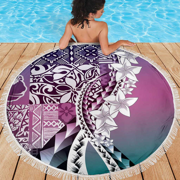 Home / Products / Aloha Vintage Plumeria Hawaiian Tapa Pattern Beach ...