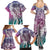 Aloha Vintage Plumeria Hawaiian Tapa Pattern Family Matching Summer Maxi Dress and Hawaiian Shirt Gradient Hawaiian Tapa Pattern - Polynesian Pride