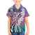 Aloha Vintage Plumeria Hawaiian Tapa Pattern Kid Hawaiian Shirt Gradient Hawaiian Tapa Pattern - Polynesian Pride