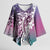 Aloha Vintage Plumeria Hawaiian Tapa Pattern Kimono Sleeve Blouse Gradient Hawaiian Tapa Pattern - Polynesian Pride