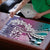 Aloha Vintage Plumeria Hawaiian Tapa Pattern Puzzle Gradient Hawaiian Tapa Pattern - Polynesian Pride
