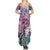 Aloha Vintage Plumeria Hawaiian Tapa Pattern Summer Maxi Dress Gradient Hawaiian Tapa Pattern - Polynesian Pride