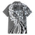 Aloha Vintage Plumeria Hawaiian Tapa Pattern Hawaiian Shirt Gray Hawaiian Tapa Pattern - Polynesian Pride