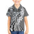 Aloha Vintage Plumeria Hawaiian Tapa Pattern Hawaiian Shirt Gray Hawaiian Tapa Pattern - Polynesian Pride