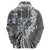 Aloha Vintage Plumeria Hawaiian Tapa Pattern Hoodie Gray Hawaiian Tapa Pattern - Polynesian Pride