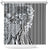 Aloha Vintage Plumeria Hawaiian Tapa Pattern Shower Curtain Gray Hawaiian Tapa Pattern - Polynesian Pride
