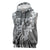 Aloha Vintage Plumeria Hawaiian Tapa Pattern Sleeveless Hoodie Gray Hawaiian Tapa Pattern - Polynesian Pride