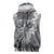 Aloha Vintage Plumeria Hawaiian Tapa Pattern Sleeveless Zip Hoodie Gray Hawaiian Tapa Pattern - Polynesian Pride