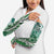 Aloha Vintage Plumeria Hawaiian Tapa Pattern Arm Sleeves Green Hawaiian Tapa Pattern - Polynesian Pride