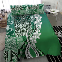Aloha Vintage Plumeria Hawaiian Tapa Pattern Bedding Set Green Hawaiian Tapa Pattern - Polynesian Pride
