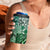 Aloha Vintage Plumeria Hawaiian Tapa Pattern 4 in 1 Can Cooler Tumbler Green Hawaiian Tapa Pattern - Polynesian Pride