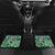 Aloha Vintage Plumeria Hawaiian Tapa Pattern Car Mats Green Hawaiian Tapa Pattern - Polynesian Pride