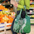 Aloha Vintage Plumeria Hawaiian Tapa Pattern Grocery Bag Green Hawaiian Tapa Pattern - Polynesian Pride