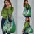 Aloha Vintage Plumeria Hawaiian Tapa Pattern Grocery Bag Green Hawaiian Tapa Pattern - Polynesian Pride
