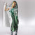 Aloha Vintage Plumeria Hawaiian Tapa Pattern Hooded Blanket Green Hawaiian Tapa Pattern - Polynesian Pride