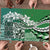 Aloha Vintage Plumeria Hawaiian Tapa Pattern Puzzle Green Hawaiian Tapa Pattern - Polynesian Pride
