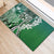 Aloha Vintage Plumeria Hawaiian Tapa Pattern Rubber Doormat Green Hawaiian Tapa Pattern - Polynesian Pride