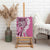 Aloha Vintage Plumeria Hawaiian Tapa Pattern Canvas Wall Art Pink Hawaiian Tapa Pattern - Polynesian Pride