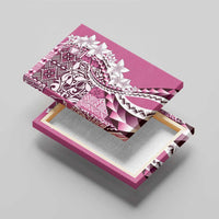 Aloha Vintage Plumeria Hawaiian Tapa Pattern Canvas Wall Art Pink Hawaiian Tapa Pattern - Polynesian Pride