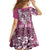 Aloha Vintage Plumeria Hawaiian Tapa Pattern Family Matching Long Sleeve Bodycon Dress and Hawaiian Shirt Pink Hawaiian Tapa Pattern - Polynesian Pride