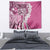 Aloha Vintage Plumeria Hawaiian Tapa Pattern Tapestry Pink Hawaiian Tapa Pattern - Polynesian Pride