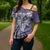 Aloha Vintage Plumeria Hawaiian Tapa Pattern Cross Shoulder Shirt Purple Hawaiian Tapa Pattern - Polynesian Pride