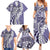 Aloha Vintage Plumeria Hawaiian Tapa Pattern Family Matching Summer Maxi Dress and Hawaiian Shirt Purple Hawaiian Tapa Pattern - Polynesian Pride