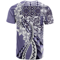 Aloha Vintage Plumeria Hawaiian Tapa Pattern T Shirt Purple Hawaiian Tapa Pattern - Polynesian Pride