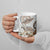 Polynesian Manta Ray Ceramic Mug Beige Floral Turtle Tattoo - Polynesian Pride
