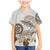 Polynesian Manta Ray Family Matching Mermaid Dress and Hawaiian Shirt Beige Floral Turtle Tattoo - Polynesian Pride