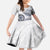 Polynesian Manta Ray Family Matching Long Sleeve Bodycon Dress and Hawaiian Shirt Blue Floral Turtle Tattoo - Polynesian Pride