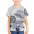Polynesian Manta Ray Family Matching Tank Maxi Dress and Hawaiian Shirt Blue Floral Turtle Tattoo - Polynesian Pride