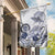 Polynesian Manta Ray Garden Flag Blue Floral Turtle Tattoo - Polynesian Pride
