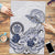 Polynesian Manta Ray Puzzle Blue Floral Turtle Tattoo - Polynesian Pride