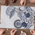 Polynesian Manta Ray Puzzle Blue Floral Turtle Tattoo - Polynesian Pride