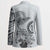 Polynesian Manta Ray Blazer Gray Floral Turtle Tattoo - Polynesian Pride