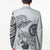 Polynesian Manta Ray Blazer Gray Floral Turtle Tattoo - Polynesian Pride