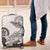 Polynesian Manta Ray Luggage Cover Gray Floral Turtle Tattoo - Polynesian Pride