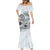 Polynesian Manta Ray Mermaid Dress Gray Floral Turtle Tattoo - Polynesian Pride