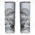 Polynesian Manta Ray Skinny Tumbler Gray Floral Turtle Tattoo - Polynesian Pride