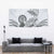 Polynesian Manta Ray Tapestry Gray Floral Turtle Tattoo - Polynesian Pride