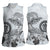 Polynesian Manta Ray Women Sleeveless Polo Shirt Gray Floral Turtle Tattoo - Polynesian Pride