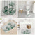 Polynesian Manta Ray Bathroom Set Green Floral Turtle Tattoo - Polynesian Pride