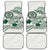 Polynesian Manta Ray Car Mats Green Floral Turtle Tattoo - Polynesian Pride