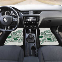 Polynesian Manta Ray Car Mats Green Floral Turtle Tattoo - Polynesian Pride