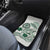 Polynesian Manta Ray Car Mats Green Floral Turtle Tattoo - Polynesian Pride