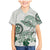Polynesian Manta Ray Family Matching Mermaid Dress and Hawaiian Shirt Green Floral Turtle Tattoo - Polynesian Pride