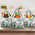 Polynesian Manta Ray Grocery Bag Green Floral Turtle Tattoo - Polynesian Pride