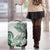 Polynesian Manta Ray Luggage Cover Green Floral Turtle Tattoo - Polynesian Pride